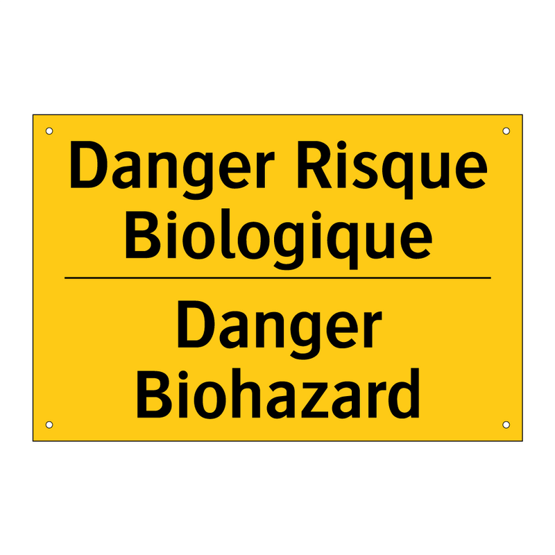 Danger Risque Biologique - Danger Biohazard