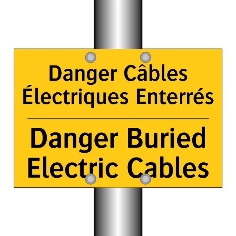 Danger Câbles Électriques Enterrés /.../ - Danger Buried Electric Cables