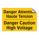 Danger Attention Haute Tension - Danger Caution High Voltage