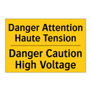 Danger Attention Haute Tension - Danger Caution High Voltage