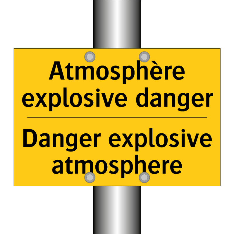 Atmosphère explosive danger - Danger explosive atmosphere