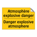 Atmosphère explosive danger - Danger explosive atmosphere