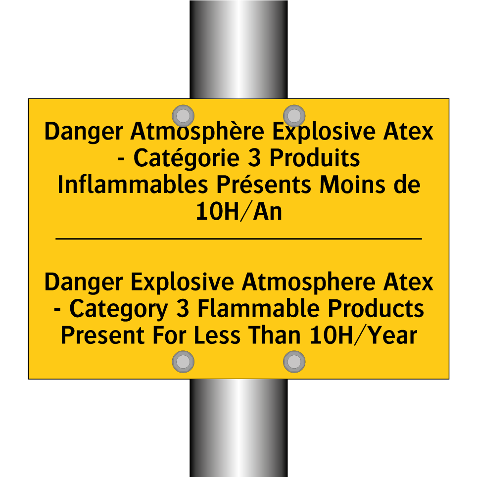 Danger Atmosphère Explosive Atex  /.../ - Danger Explosive Atmosphere Atex  /.../