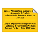 Danger Atmosphère Explosive Atex  /.../ - Danger Explosive Atmosphere Atex  /.../