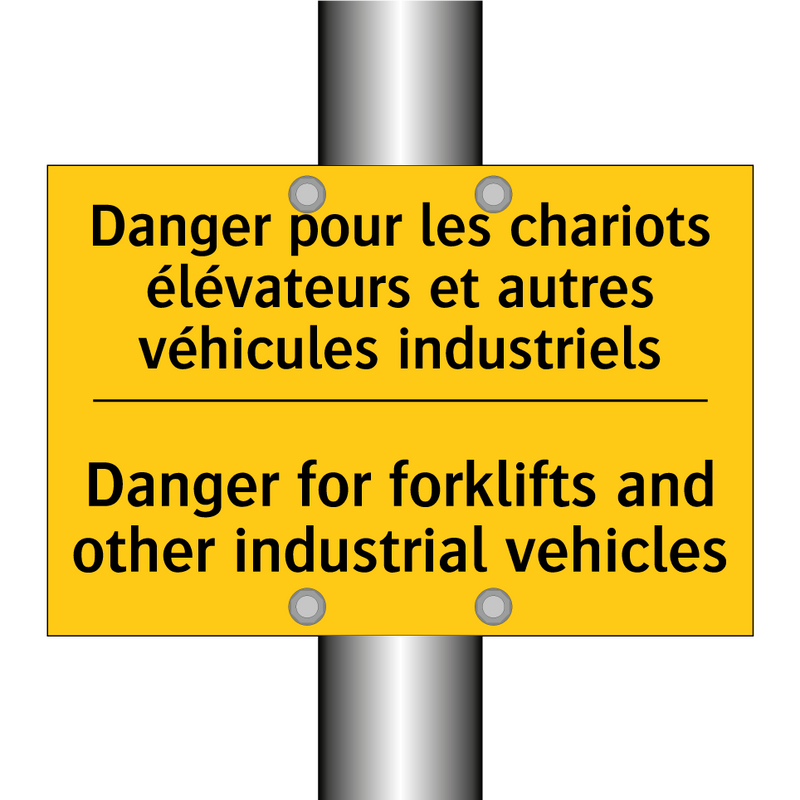 Danger pour les chariots élévateurs  /.../ - Danger for forklifts and other  /.../