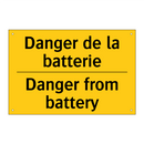 Danger de la batterie - Danger from battery