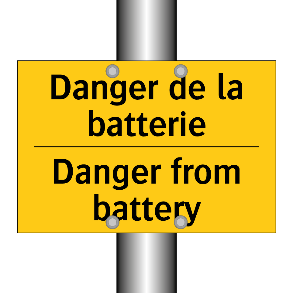 Danger de la batterie - Danger from battery