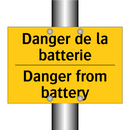 Danger de la batterie - Danger from battery