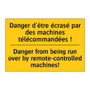 Danger d'être écrasé par des machines  /.../ - Danger from being run over by  /.../