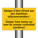 Danger d'être écrasé par des machines  /.../ - Danger from being run over by  /.../