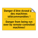 Danger d'être écrasé par des machines  /.../ - Danger from being run over by  /.../