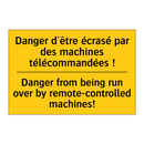 Danger d'être écrasé par des machines  /.../ - Danger from being run over by  /.../
