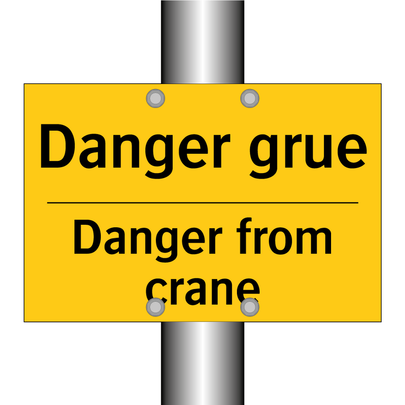 Danger grue - Danger from crane