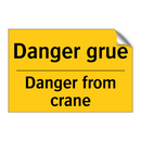 Danger grue - Danger from crane
