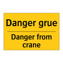Danger grue - Danger from crane