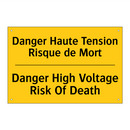 Danger Haute Tension Risque de  /.../ - Danger High Voltage Risk Of Death /.../