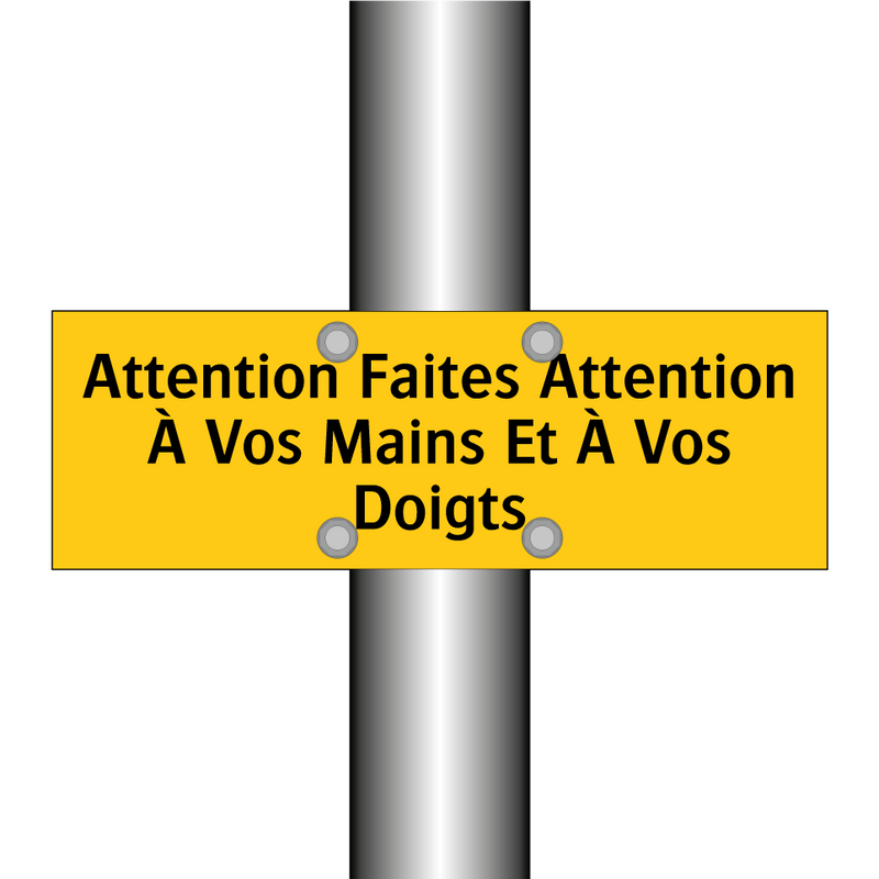 Attention Faites Attention À Vos Mains Et À Vos Doigts