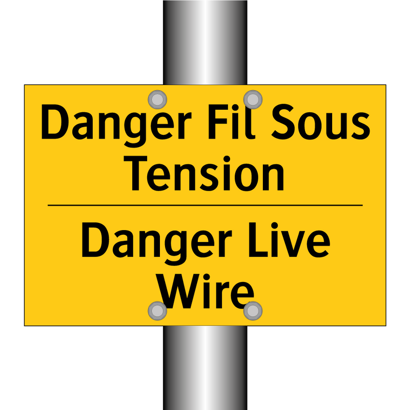 Danger Fil Sous Tension - Danger Live Wire