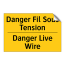 Danger Fil Sous Tension - Danger Live Wire