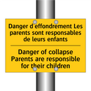 Danger d'effondrement Les parents  /.../ - Danger of collapse Parents are  /.../