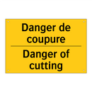 Danger de coupure - Danger of cutting