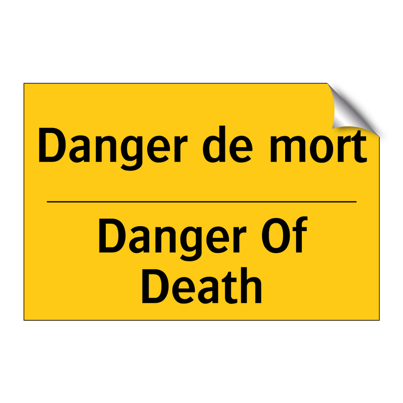 Danger de mort - Danger Of Death