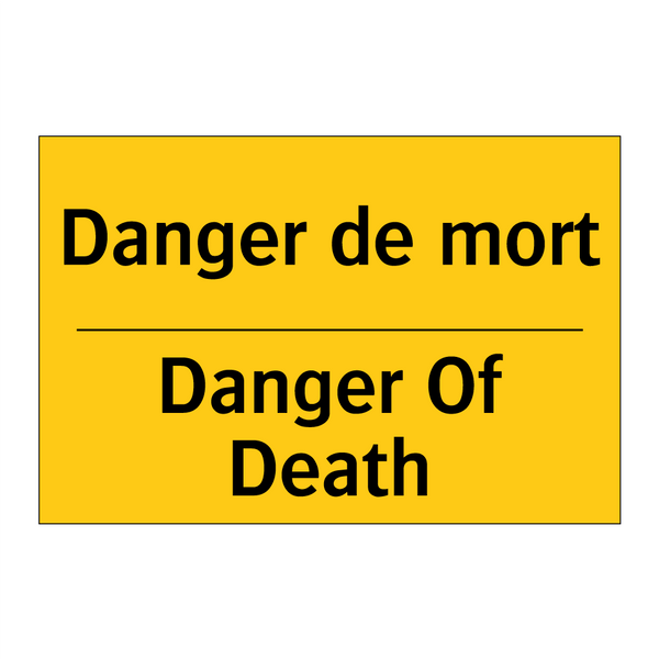 Danger de mort - Danger Of Death