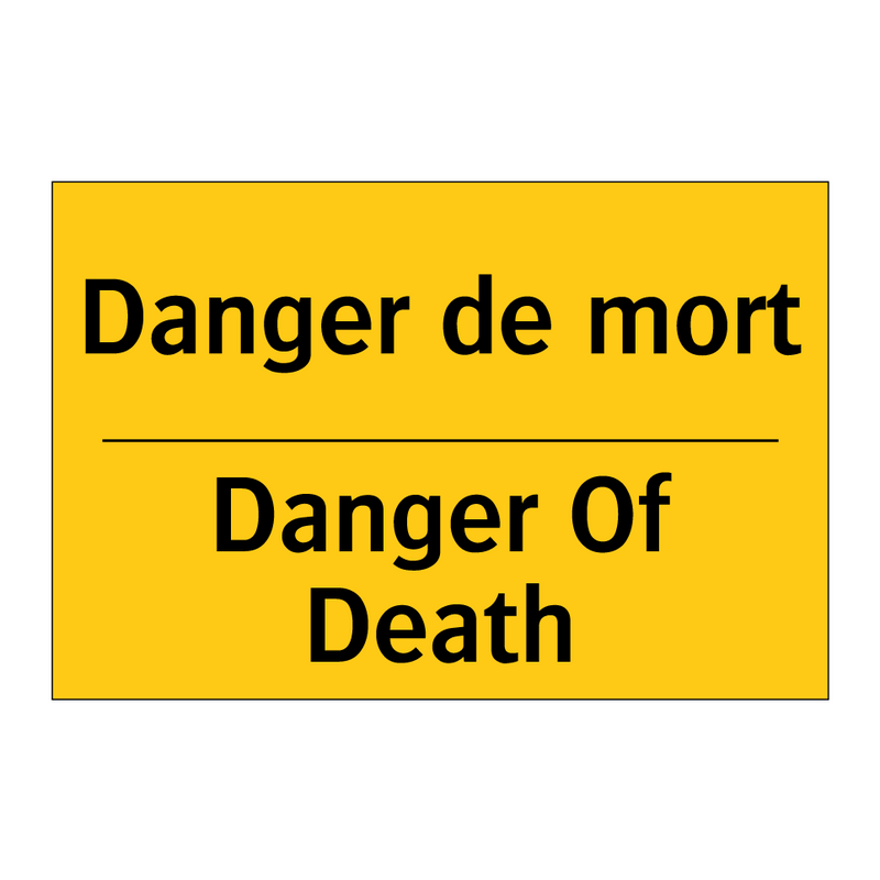 Danger de mort - Danger Of Death