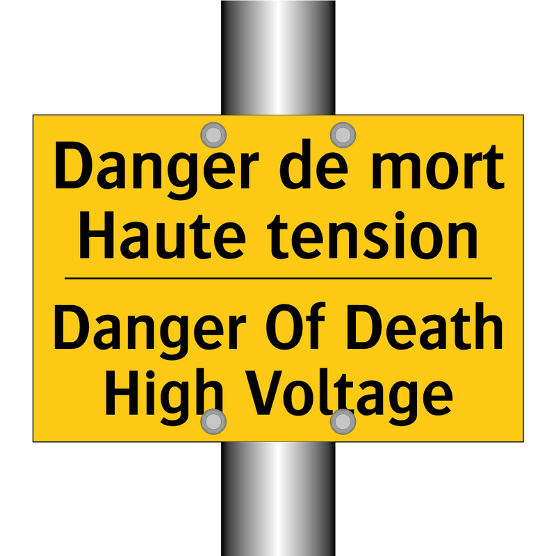 Danger de mort Haute tension - Danger Of Death High Voltage