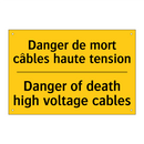 Danger de mort câbles haute tension /.../ - Danger of death high voltage cables /.../