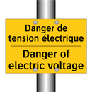 Danger de tension électrique - Danger of electric voltage