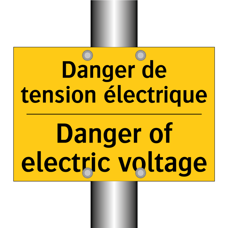 Danger de tension électrique - Danger of electric voltage