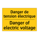Danger de tension électrique - Danger of electric voltage