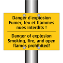 Danger d'explosion Fumer, feu  /.../ - Danger of explosion Smoking, fire,  /.../