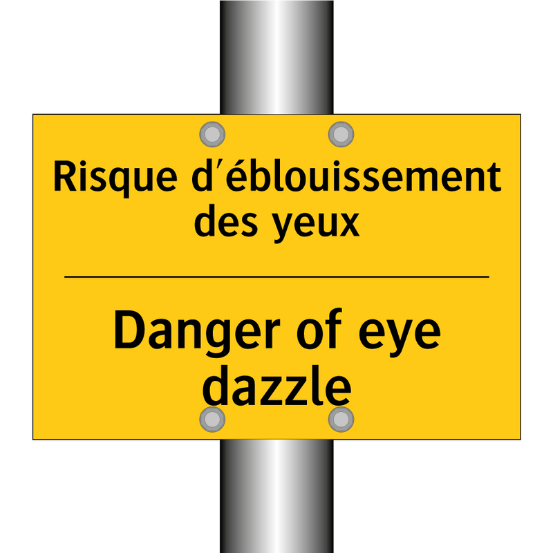 Risque d'éblouissement des yeux /.../ - Danger of eye dazzle