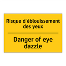Risque d'éblouissement des yeux /.../ - Danger of eye dazzle