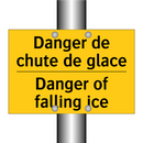 Danger de chute de glace - Danger of falling ice