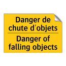 Danger de chute d'objets - Danger of falling objects