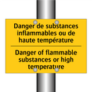 Danger de substances inflammables  /.../ - Danger of flammable substances  /.../