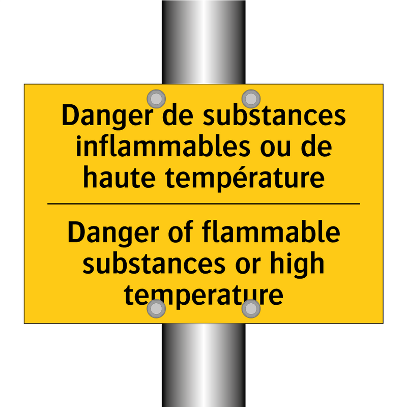 Danger de substances inflammables  /.../ - Danger of flammable substances  /.../