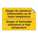 Danger de substances inflammables  /.../ - Danger of flammable substances  /.../