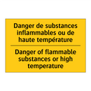 Danger de substances inflammables  /.../ - Danger of flammable substances  /.../
