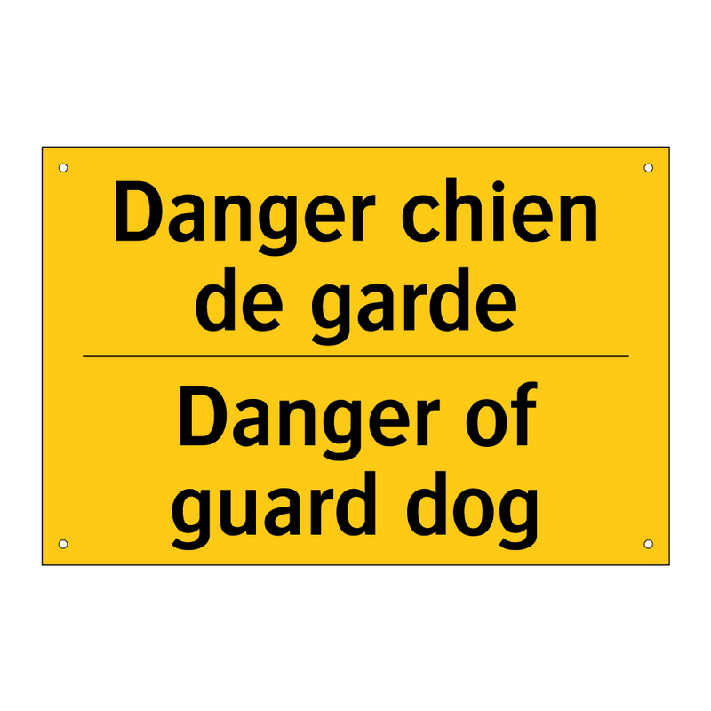 Danger chien de garde - Danger of guard dog