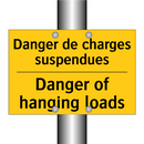 Danger de charges suspendues - Danger of hanging loads