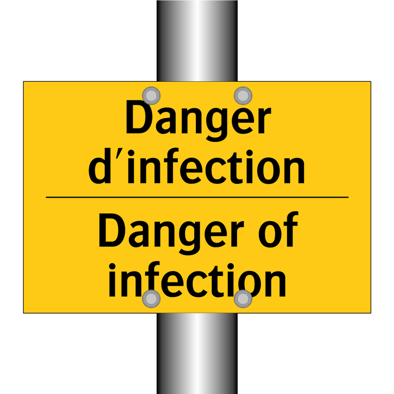 Danger d'infection - Danger of infection