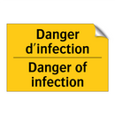 Danger d'infection - Danger of infection