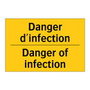 Danger d'infection - Danger of infection