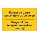 Danger de basse température et/ou  /.../ - Danger of low temperature and/or  /.../