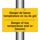 Danger de basse température et/ou  /.../ - Danger of low temperature and/or  /.../