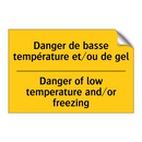 Danger de basse température et/ou  /.../ - Danger of low temperature and/or  /.../